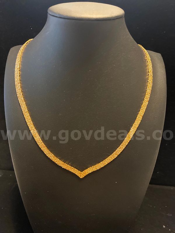 Beautiful 18” Textured Flex Necklace! 24K Real Gold Filled. FREE SHIPPING W/ BUY NOW!