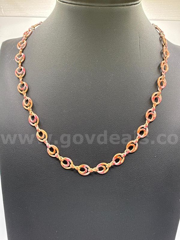 Beautiful, Acrylic, 16”, Open Oval Link Necklace.