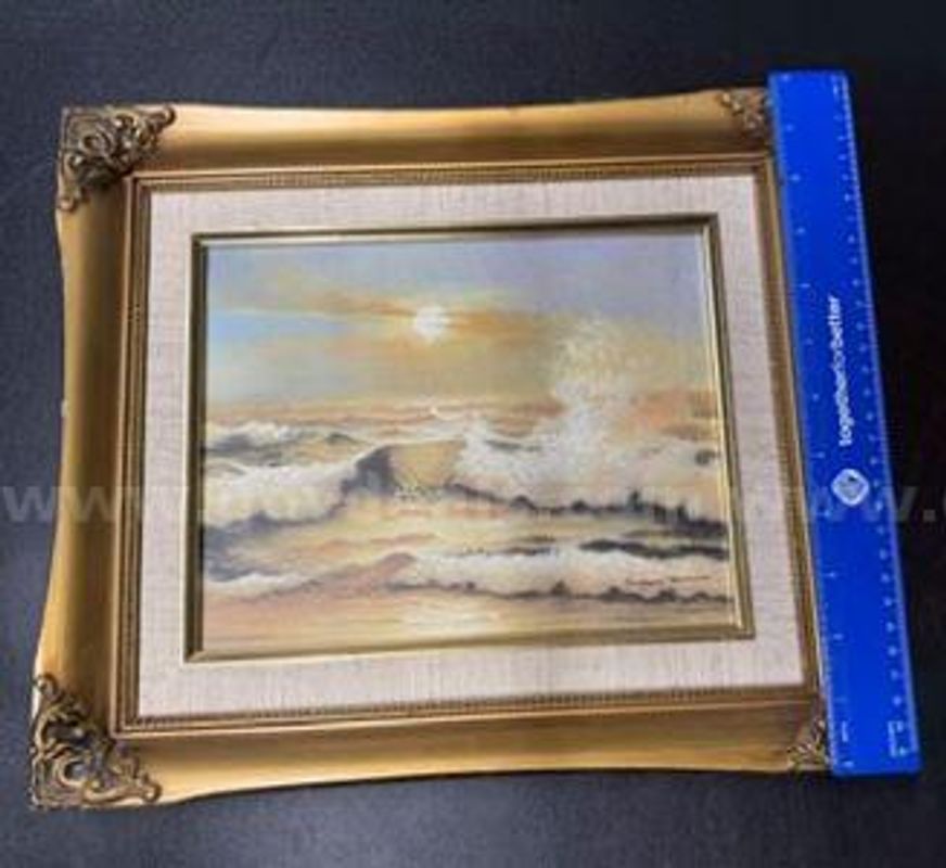 Vintage, Signed, Seascape Painting