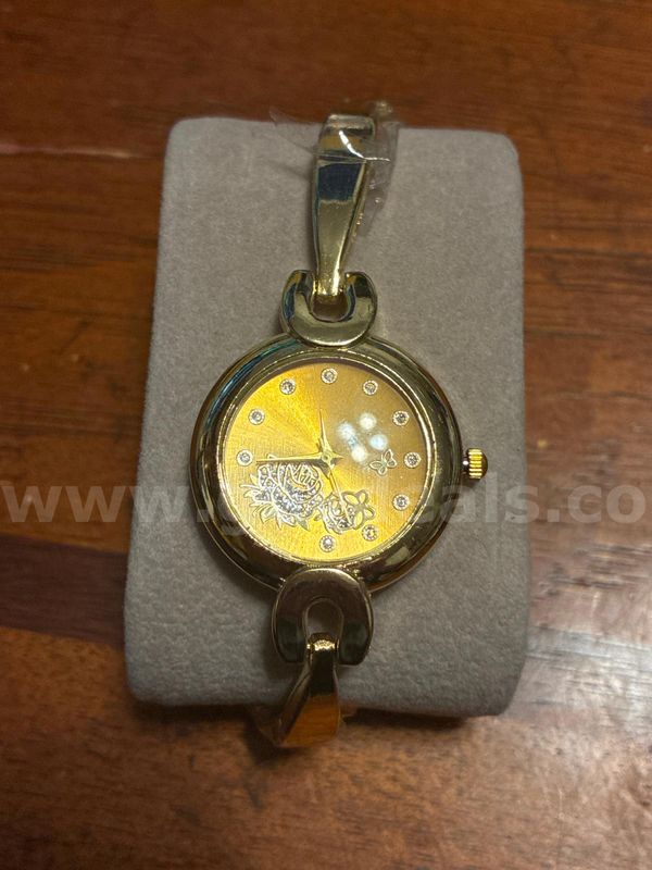 Ladies Vintage Floral Fashion Watch 1990-2000s