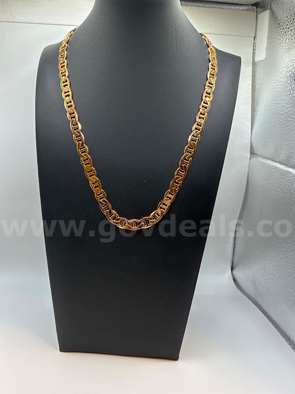 Beautiful, 20” Gucci Link Necklace! 24K Real Gold Filled.