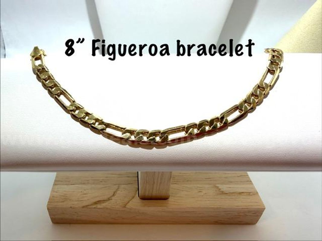 Gorgeous, 8 Inch, 24k Gold Filled, Figueroa Bracelet