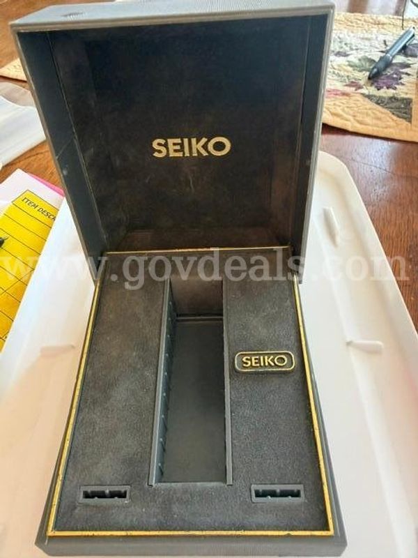 Vintage Gray Seiko Watch Box