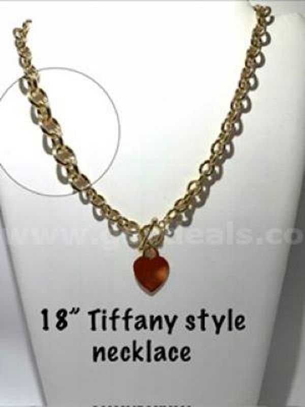 Beautiful, 24kt Gold FIlled, 18 Inch, Tiffany Style Necklace