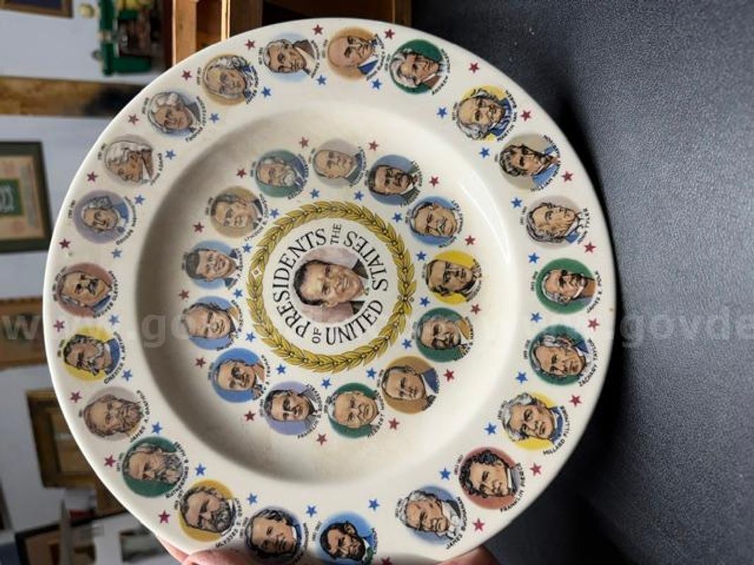 Vintage, Presidents Collector Plate, Excellent Condition, No Chips