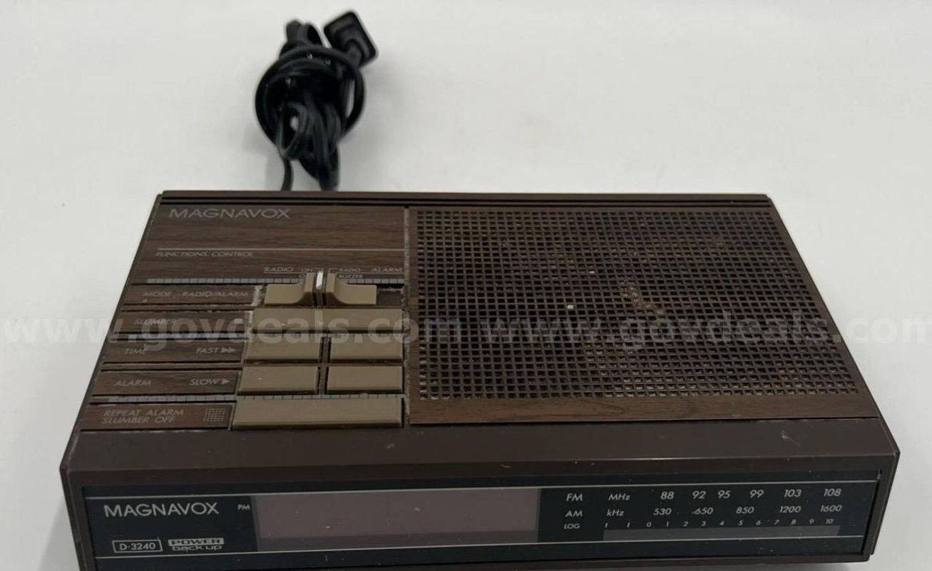 Retro Magnavox Alarm Clock, Not Tested