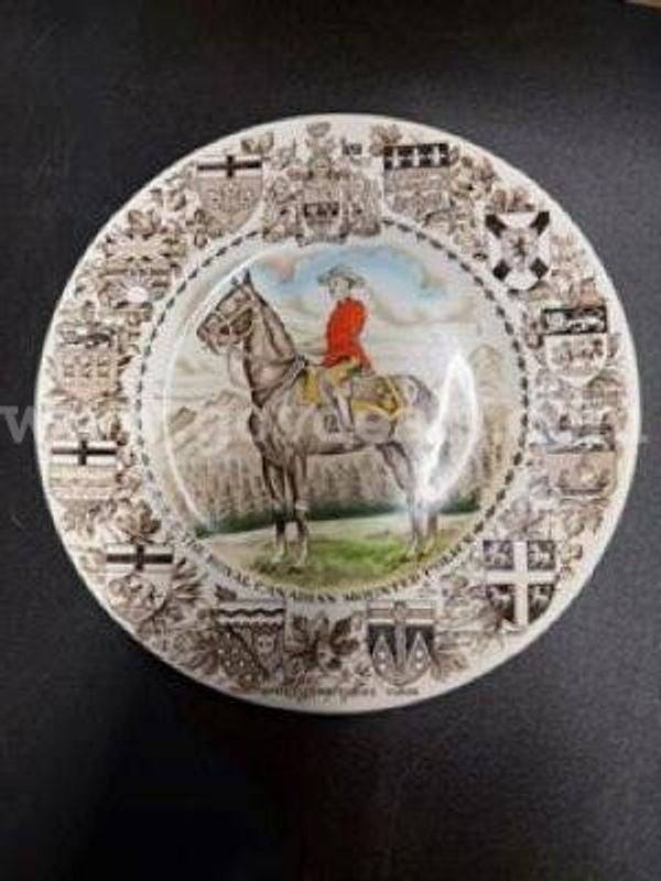 Vintage, Royal Canadian Mounted Police Plate, Excellent Condition, No Defects