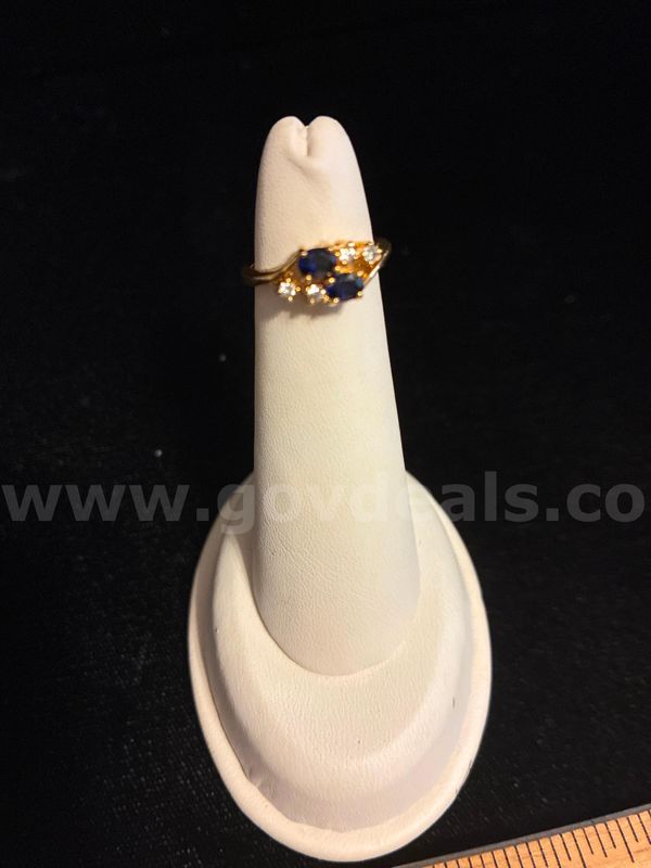 Beautiful, Size 4, Ladies, CZ, September Birthstone Ring, 24k Real Gold Filled.