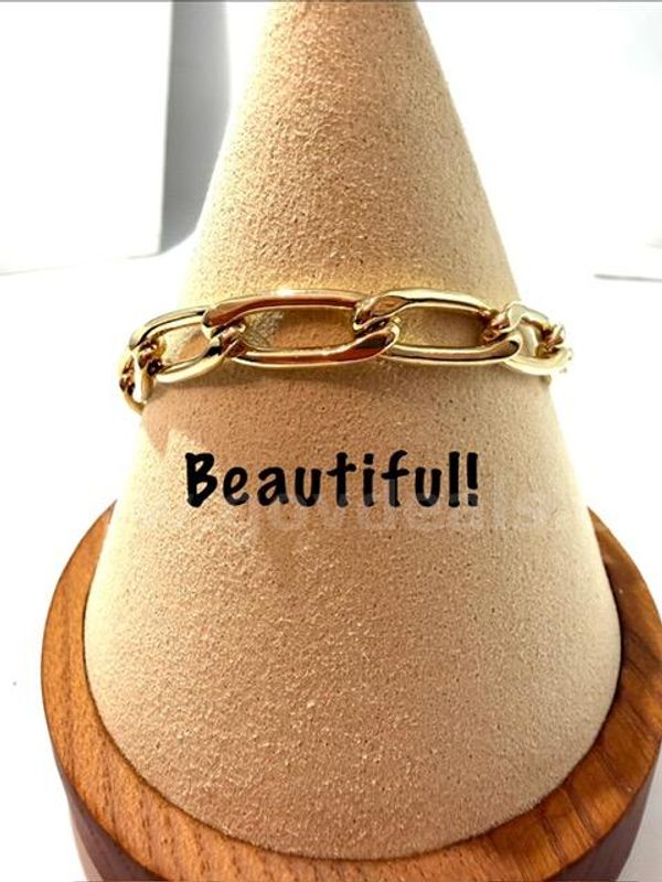 Splendid, 24kt Gold Filled, 9 Inch Heavy Paper Clip Bracelet