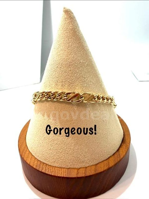 Magnificient, 8 Inch, 24kt Gold Filled, Cuban Link Bracelet