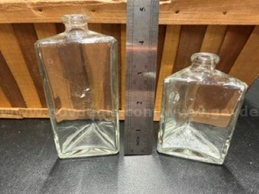 Vintage, Set of (2), Triangle Shaped Perfume Bottles, No Defects, Excellent Condition