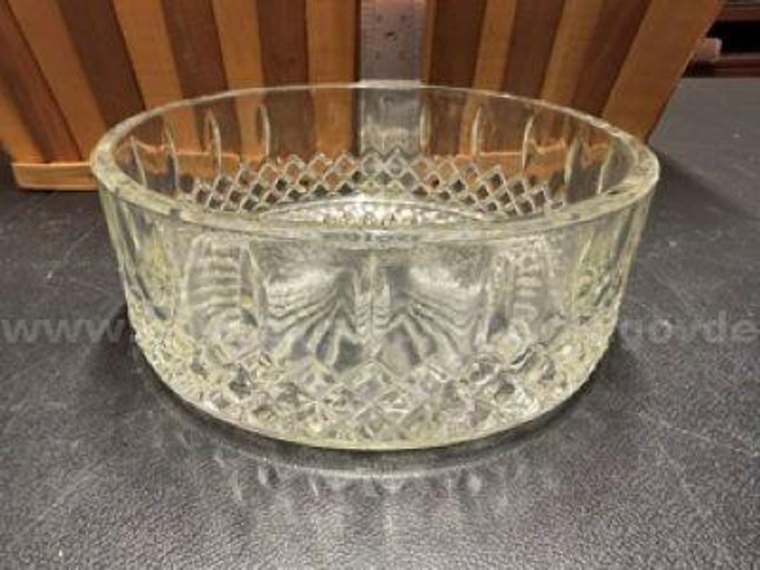 Vintage Victoria by Hocking, Clear Glass, "Queen Mary" Large Bowl, Excellent Condition, No Defects