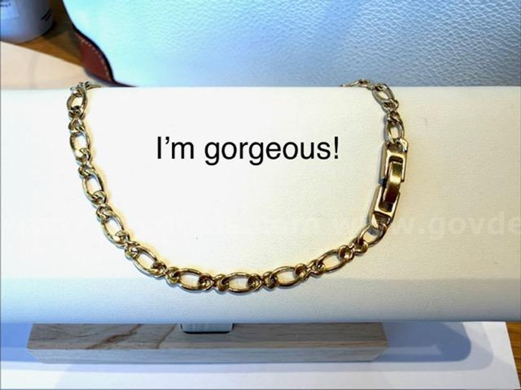 Ladies, 24kt Gold Filled, 10", Figueroa Ankle Bracelet