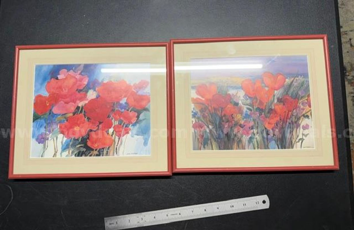 Set of (2), Excellent Condition, Joan McKasson Watercolor, Paintings