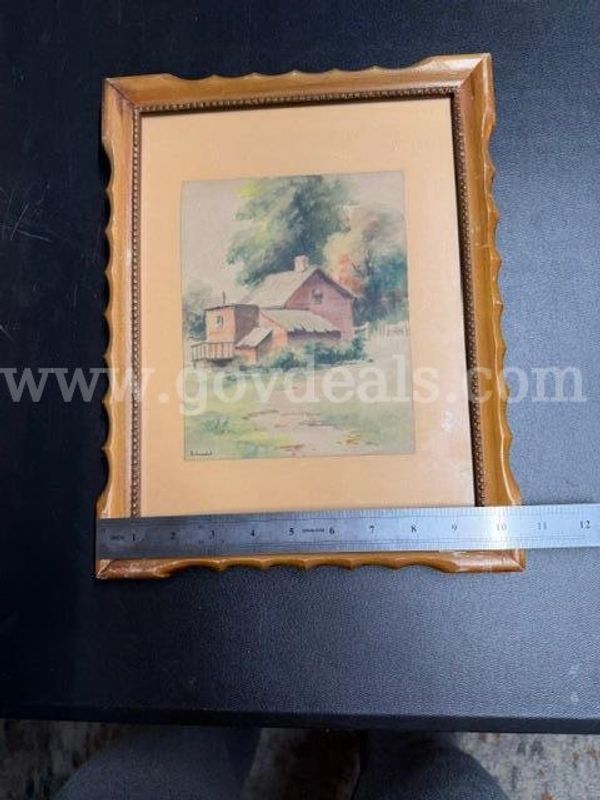 Vintage, Rural landscape, Print, Unauthenticated, Excellent Condition