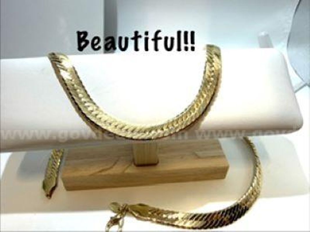 Gorgeous, Thick, 24 Inch, 24kt Gold Filled, Heavy Flex Chain Necklace