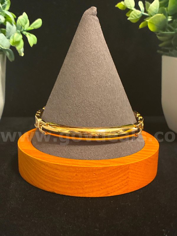 Fancy, 8”, Curb ID Bracelet 24K Real Gold Filled.
