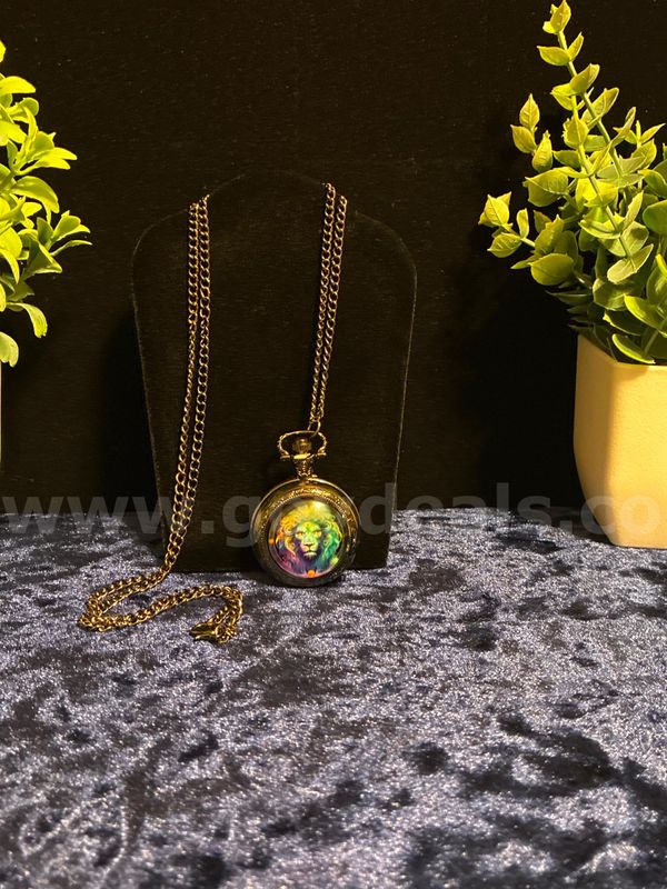 Fierce Lion Pocket Watch