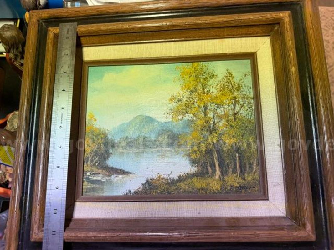Autumn Mountain Landscape (oil on canvas) / Authentic