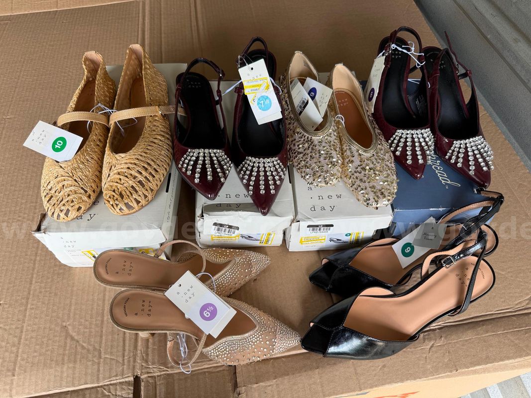 Lot of 10 Women’s Dress Shoes & Heels – A New Day Brand – Assorted Sizes 6-10 – Customer Returns w/ Tags - Near New