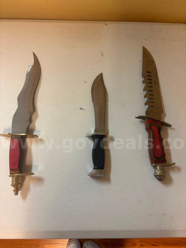 An assortment of unique knives and daggers.