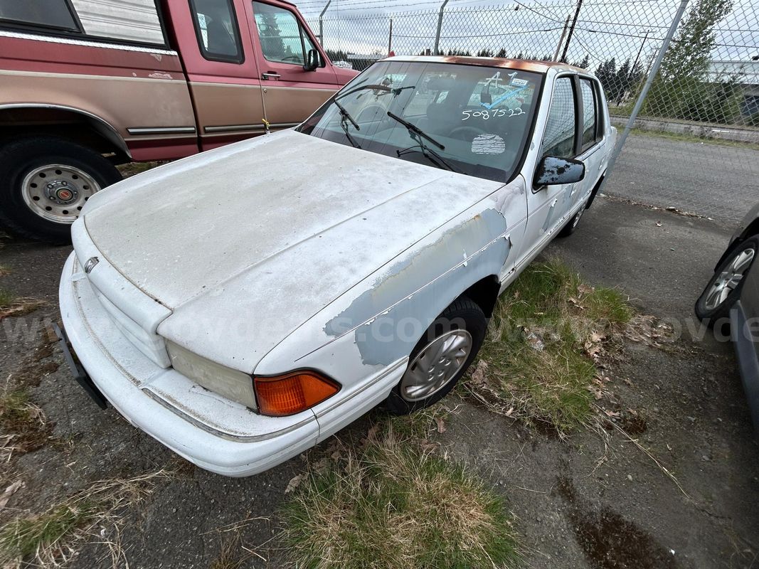 White 1994 Dodge Spirit Base