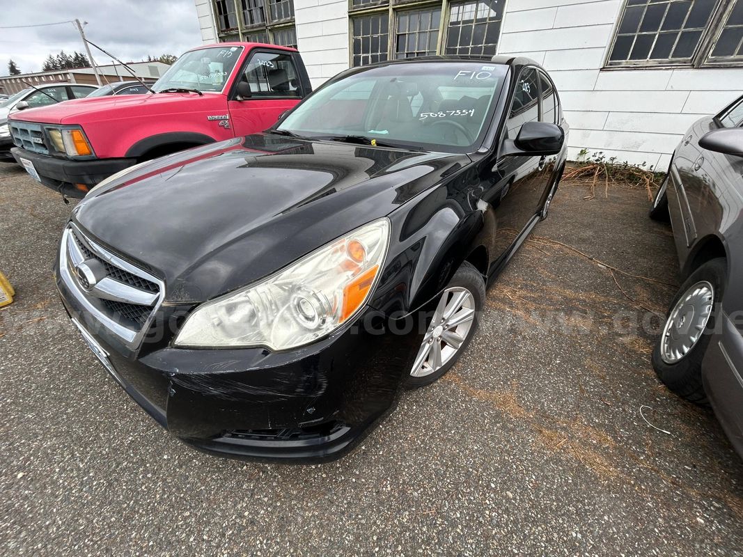 Black 2010 Subaru Legacy 2.5i Premium