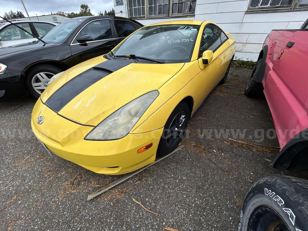 Yellow 2003 Toyota Celica