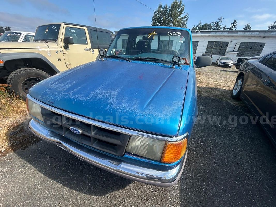 Blue 1994 Ford Ranger XL Reg. Cab Short Bed 2WD