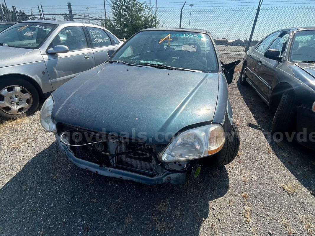 Teal 1996 Honda Civic EX coupe