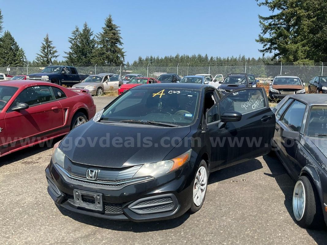 Black 2014 Honda Civic LX Coupe CVT