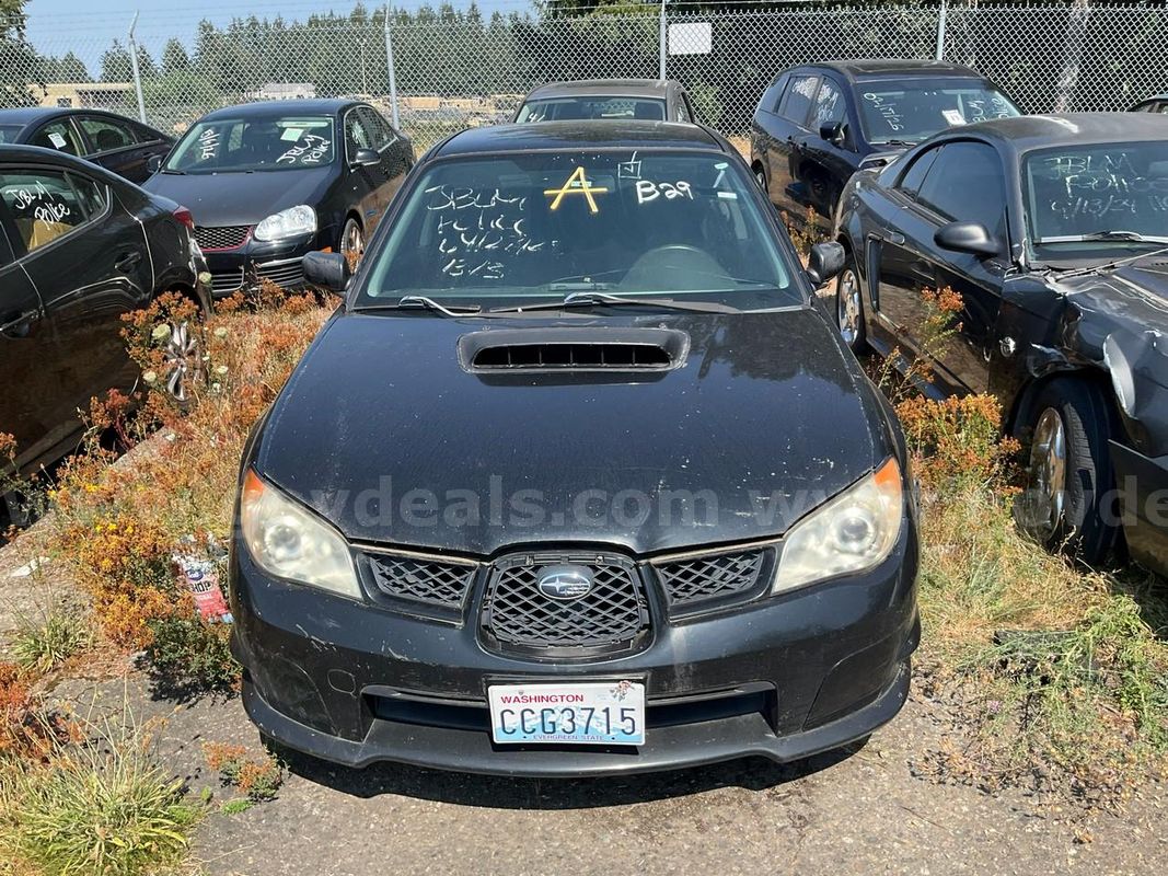 Black 2007 Subaru Impreza WRX TR