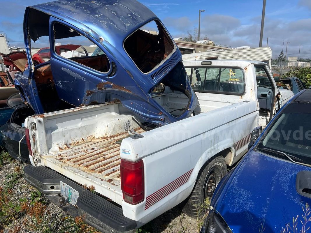 White 1992 Ford Ranger S Reg. Cab 2WD