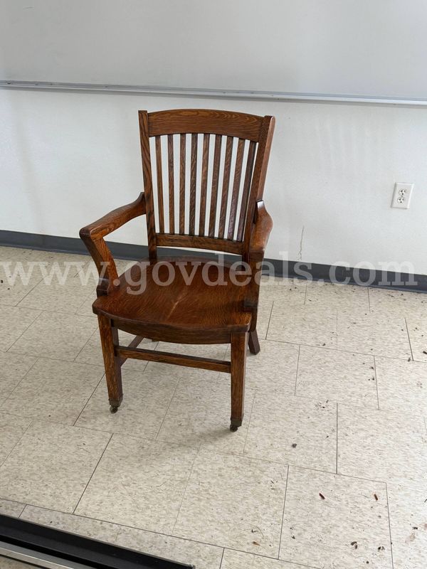 One wooden chair