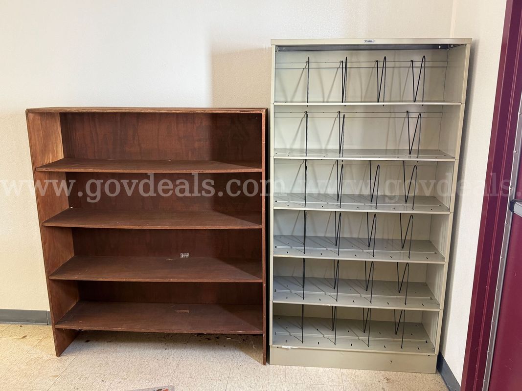 Two book shelves