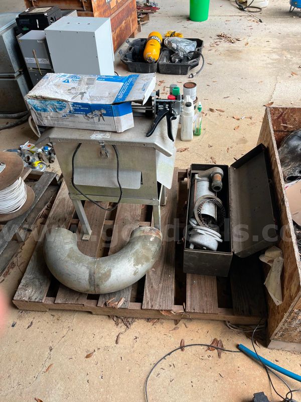 Air Compressor, Submersible Pump, Stainless Pipe, and Industrial Epoxy Gun