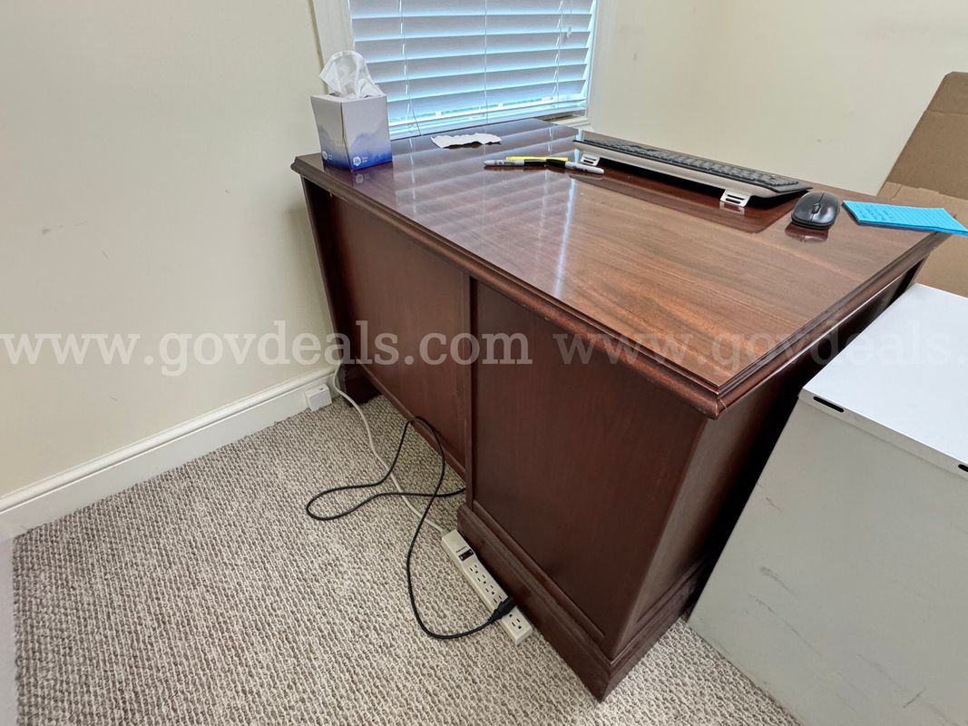 Used Office Table and Cabinet