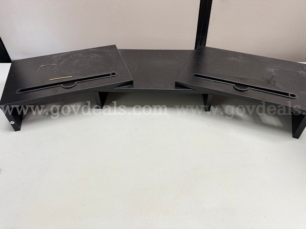 Used Round Table and Monitor Stand