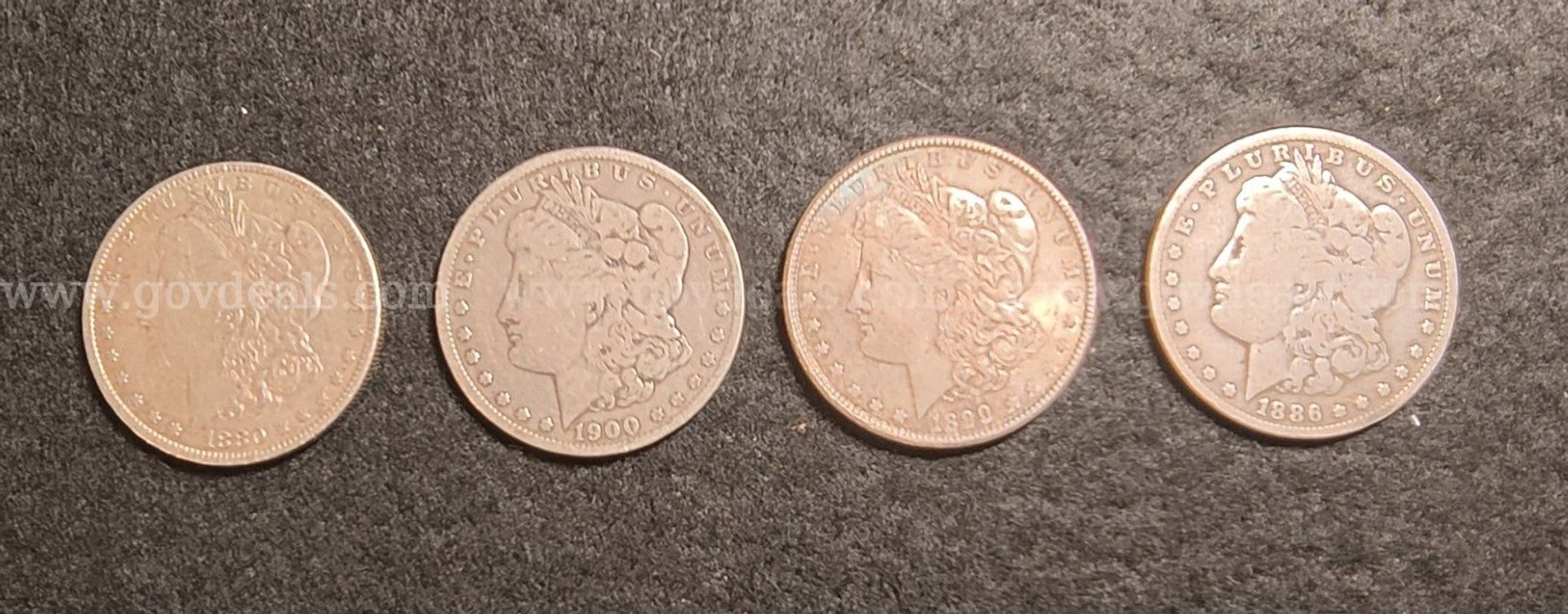 Four Morgan Dollars