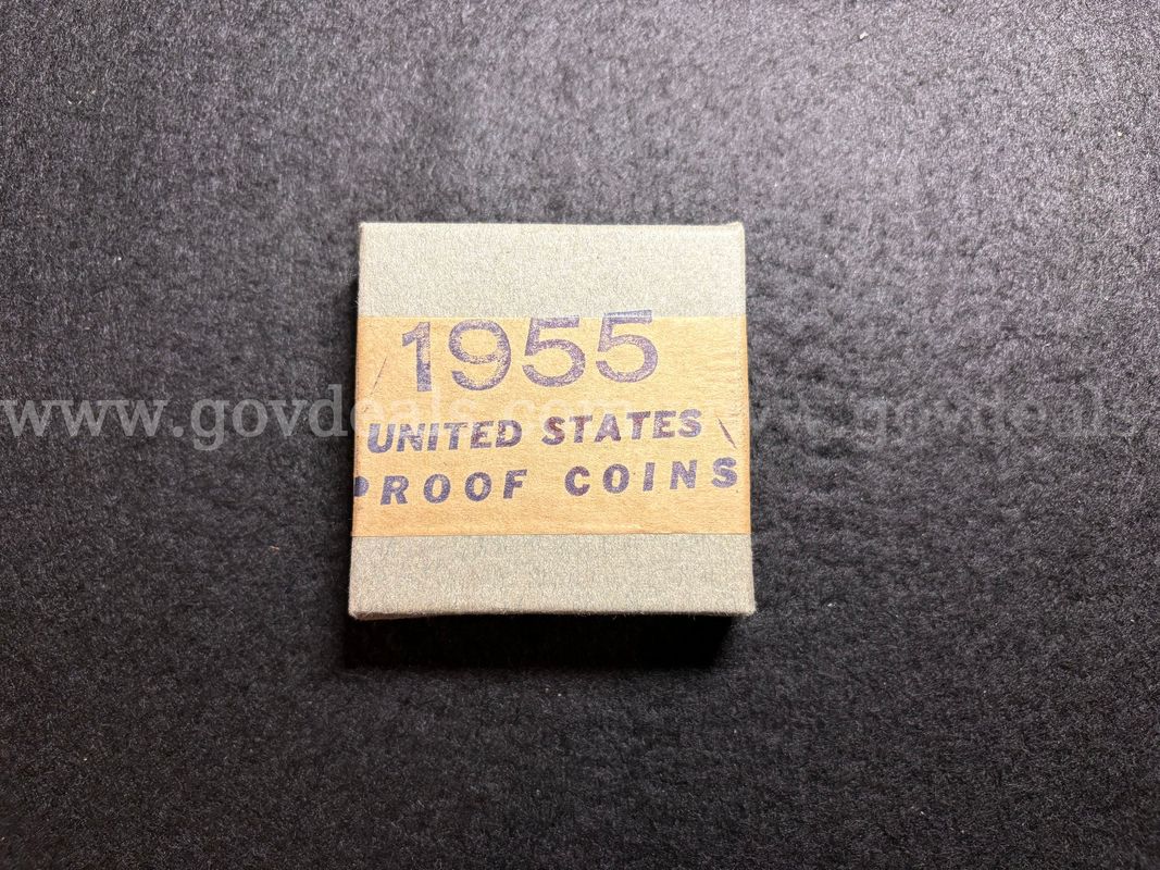 1955 RARE US Treasury Department (SEALED BOX) Philadelphia Silver mint set