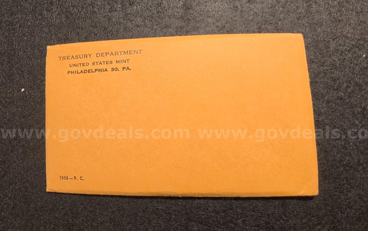 1958 RARE US Treasury Department (Sealed) Philadelphia Silver mint set