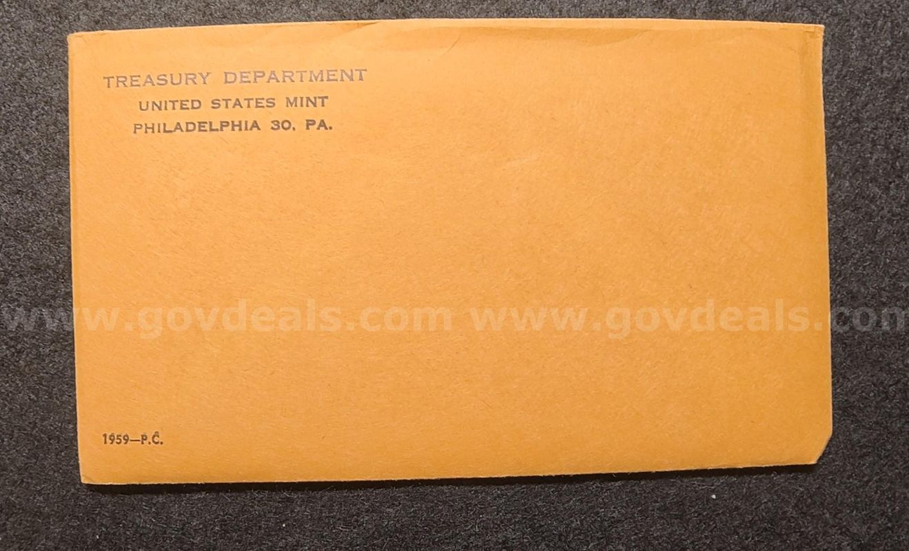 1959 RARE US Treasury Department (Sealed) Philadelphia Silver mint set