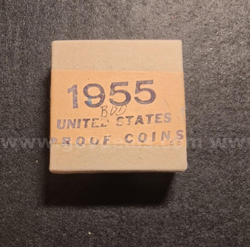 1955 RARE US Treasury Department (Sealed BOX) Philadelphia Silver mint set