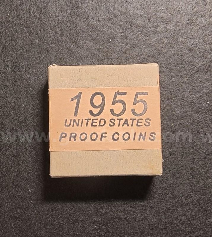1955 RARE US Treasury Department (Sealed 2/14/55 BOX) Philadelphia Silver mint set