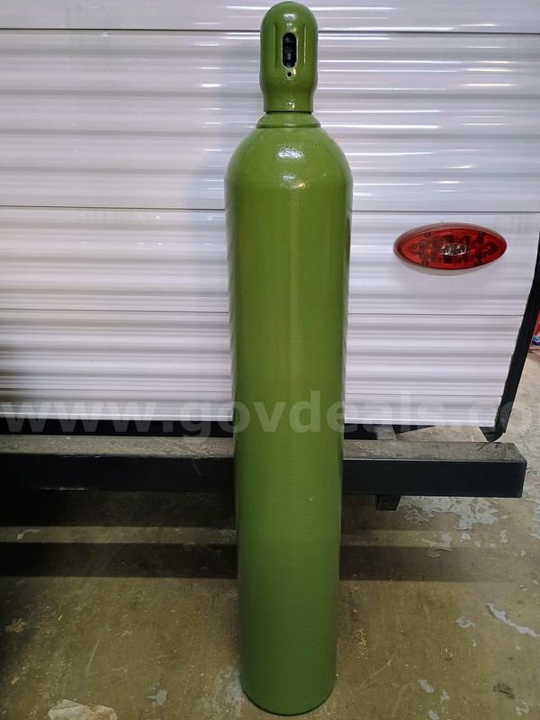 Steel Oxygen Cylinder, Size H , Approximately 250 CF, Used/Empty