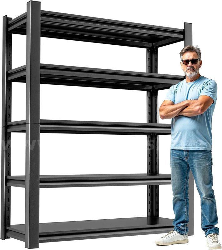 NEW...Heavy Duty Garage Shelving 24" D x48 W x72 Metal Storage Shelf Organizer Heavy Duty Shelving Rack