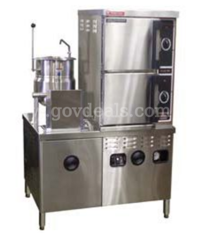 Market Forge ST-10M42MT10G 6 pan steamer on 42" wide gas boiler with 10 gallon kettle