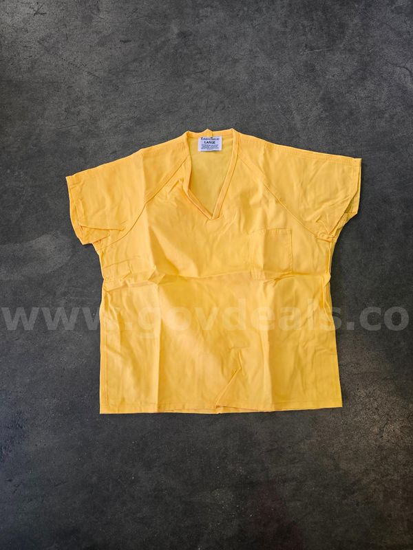 LARGE LOT of yellow scrub tops