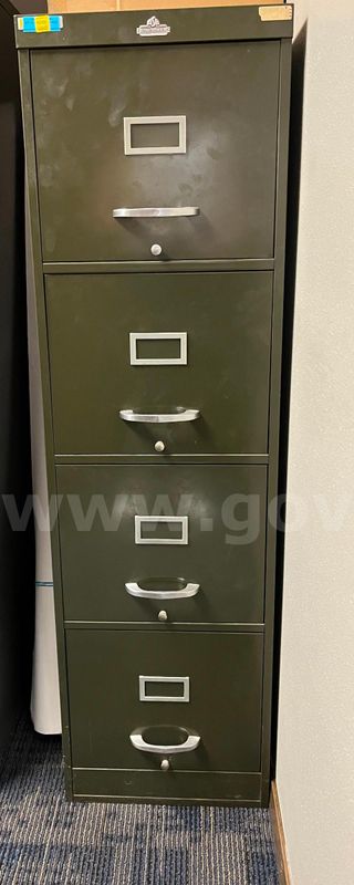 Metal filing cabinet