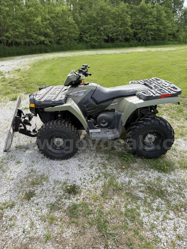 2007 Polaris Sportsman 500 with Snowplow